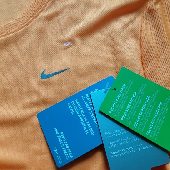 Nike running  orange dri fit t-shirt women size XL New - Picture 6 of 6